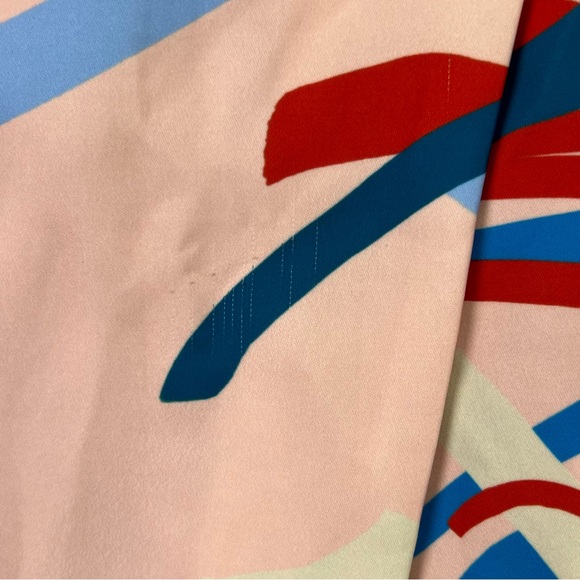 C/MEO Cameo Pencil Skirt Pink Multi Geometric Slit Maxi Long High Waist Size L - Picture 9 of 14